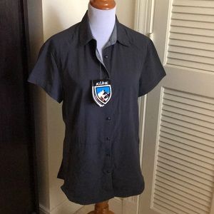 KÜHL Charcoal WUNDERER™ Short Sleeve Shirt - Large